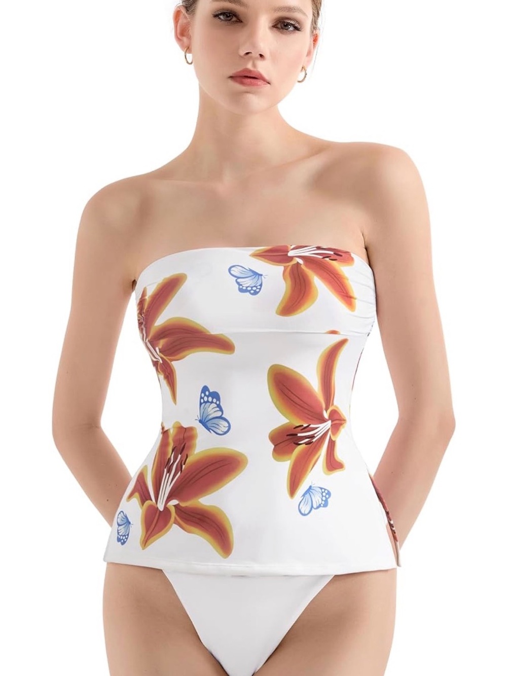 Shoulder-Less Maple Leaf Top